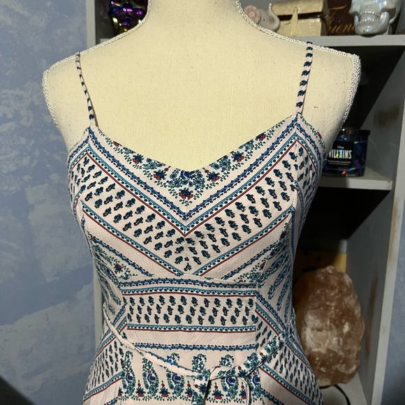 Everly mini dress spaghetti straps pink and blue size medium - Picture 4 of 11